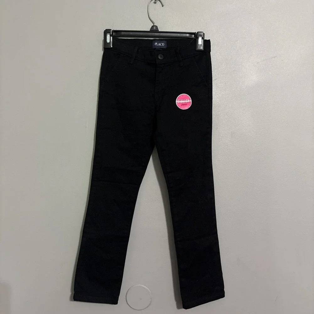 The Children's Place Girls Black Stretch Size 8 School Uniform New 2 Pair